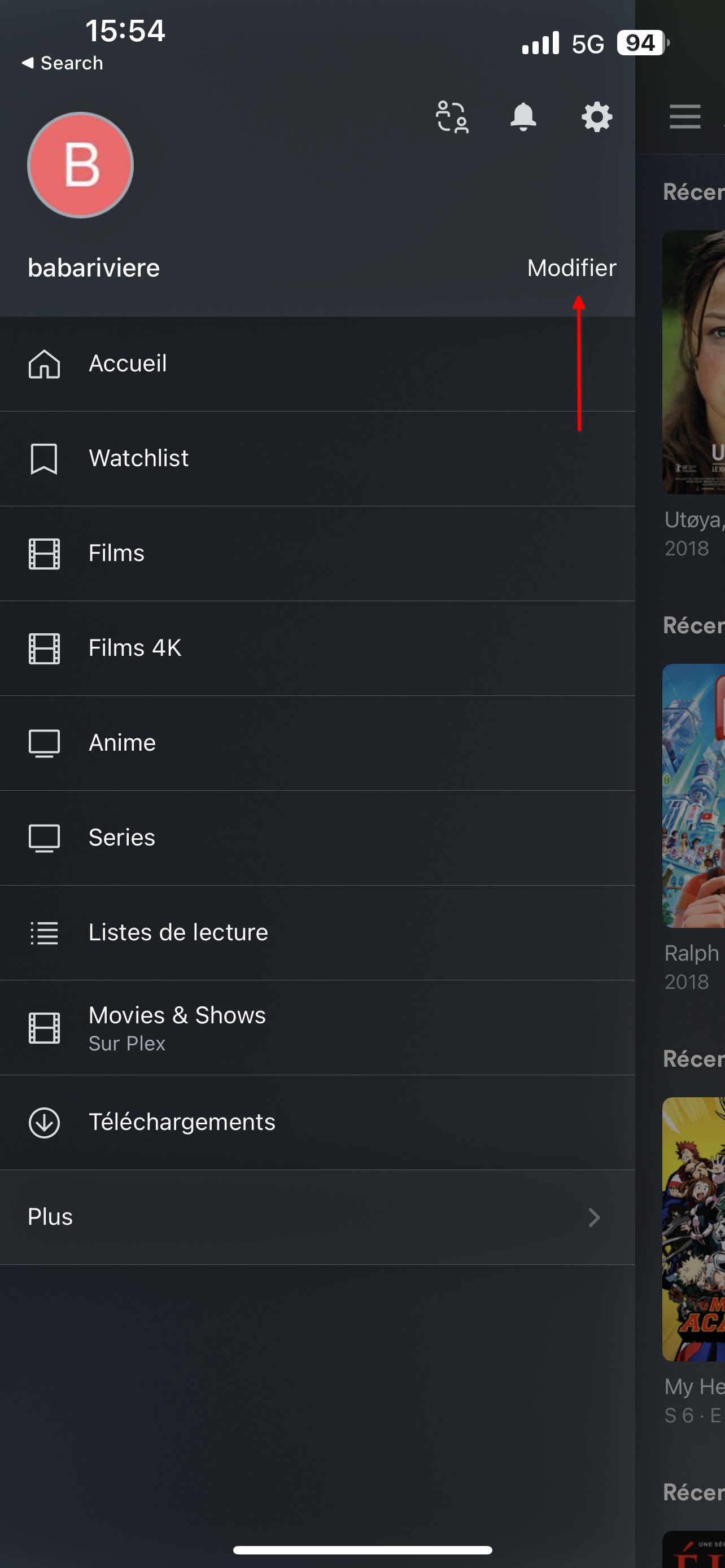 Modifier épinglé